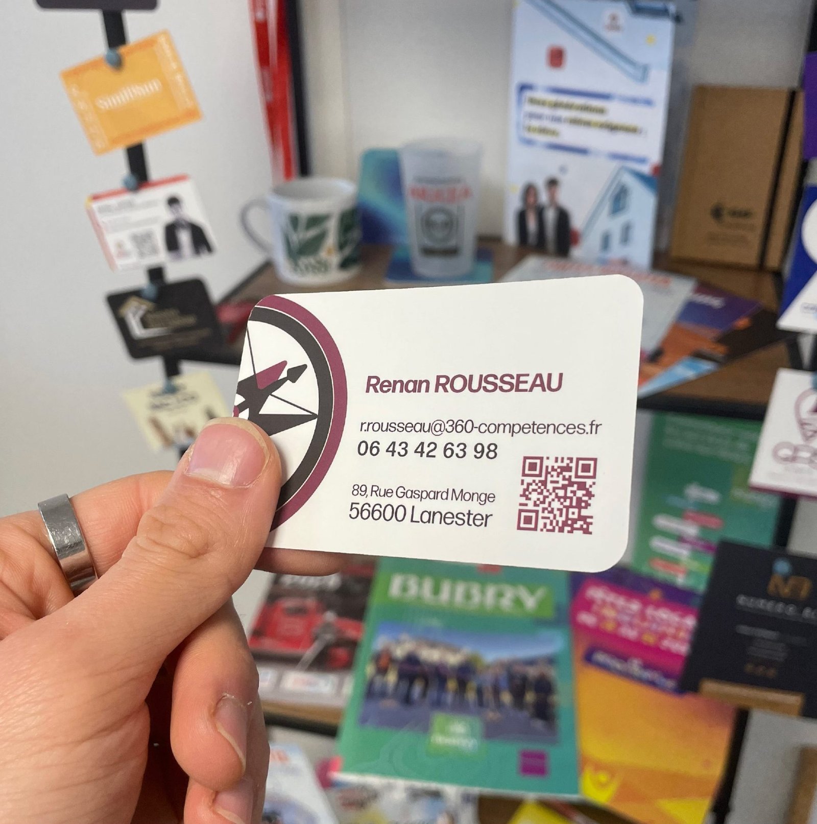 Publication réseaux — Cartes de visite 360° Compétences