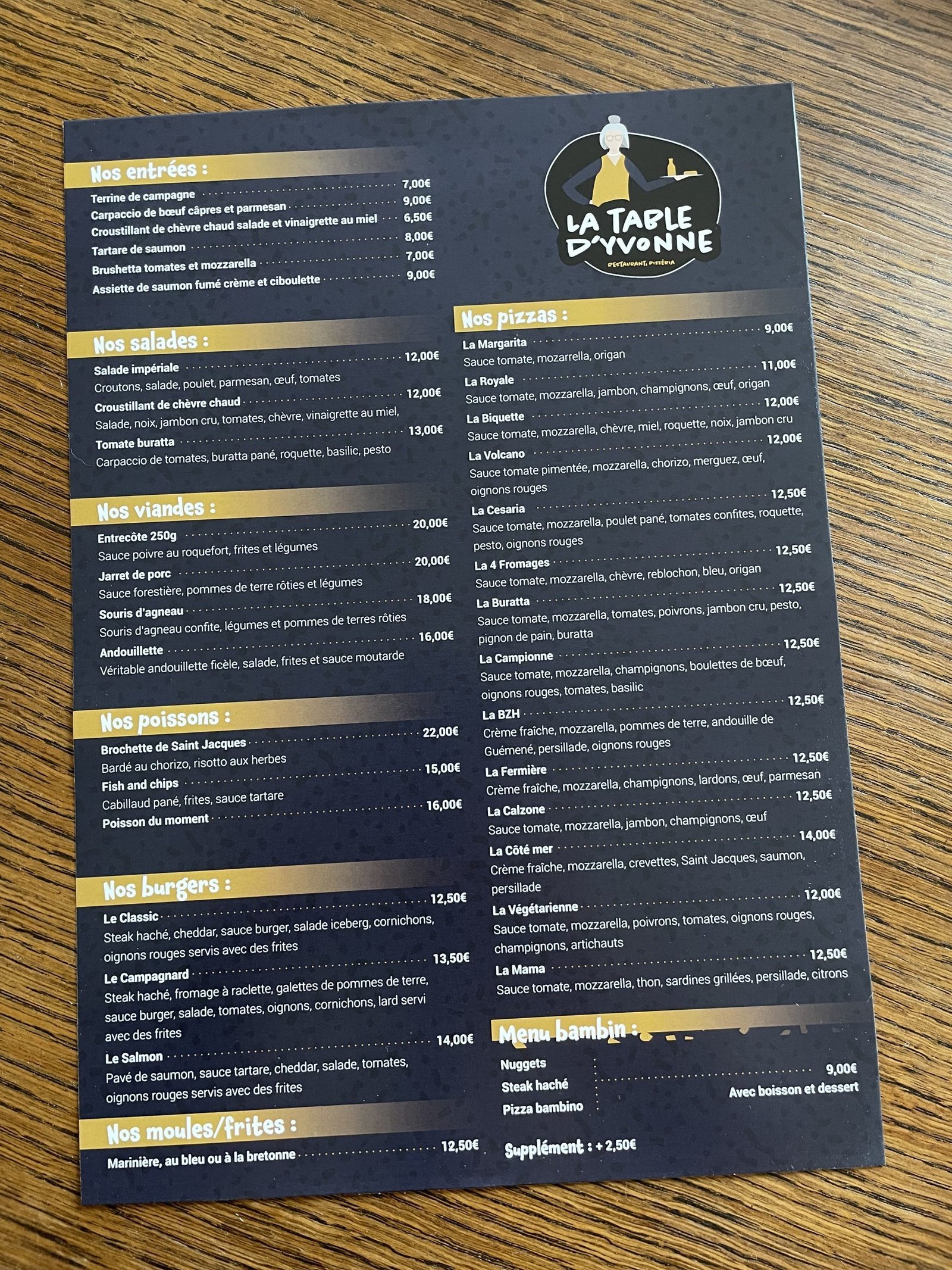 La Table d'Yvonne